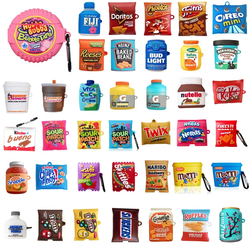 

Cute Bubble Gum Custom Designer 3D Silicone Wireless Headset Protection Cover Earphone Case for Apple for Airpods 1 2 Pro