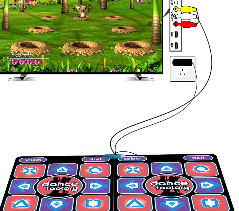 
8bit 16bit 32bit TV PC USB Game Dance Pad Yoga Sport Twin Dance Mats 