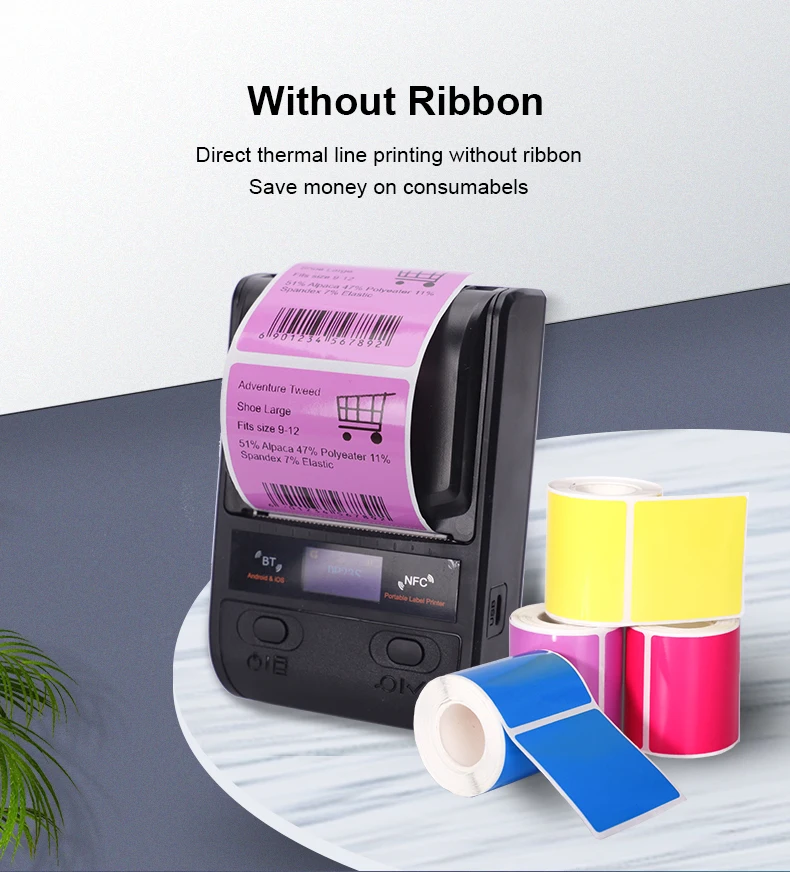 

Detonger Color Label Printer for Making Warning Labels Portable Printer