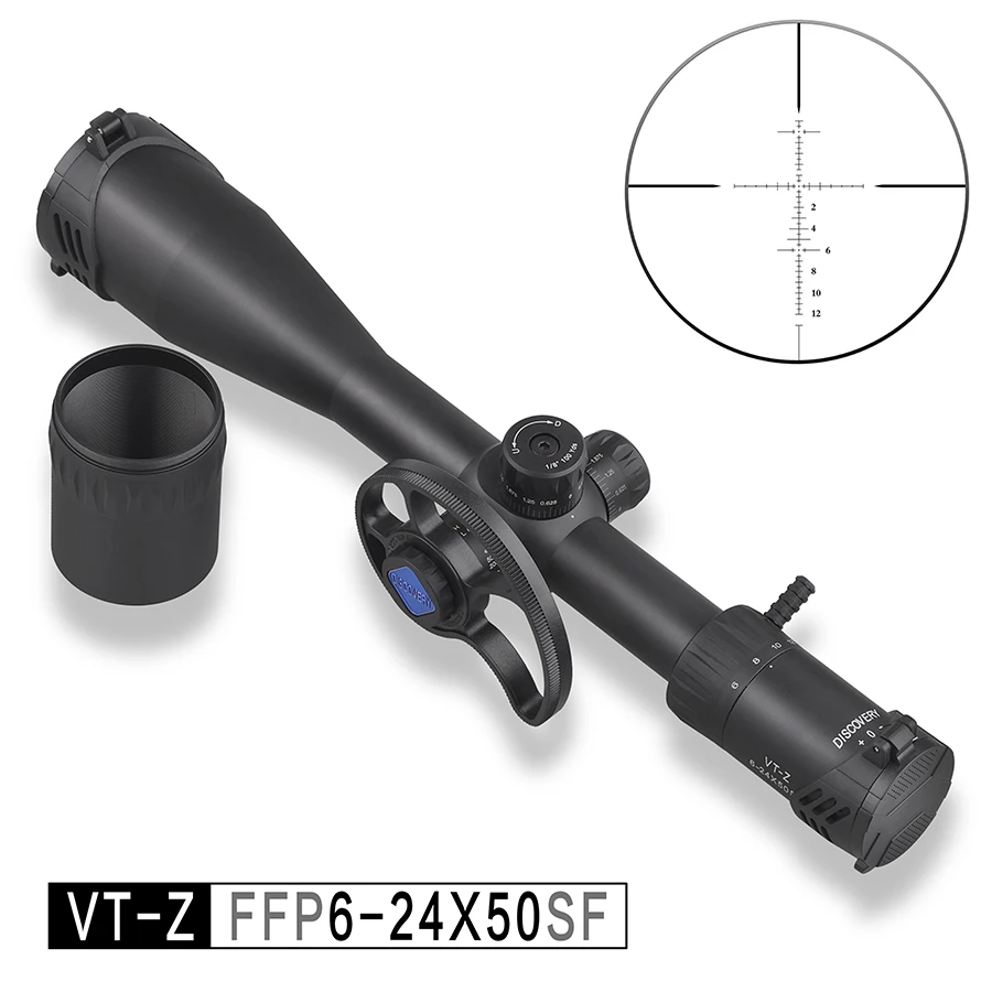 

Discovery VT-Z FFP 6-24X50SF Cheap First Focal Plane with New Involute Side Parallax Wheel Riflescope