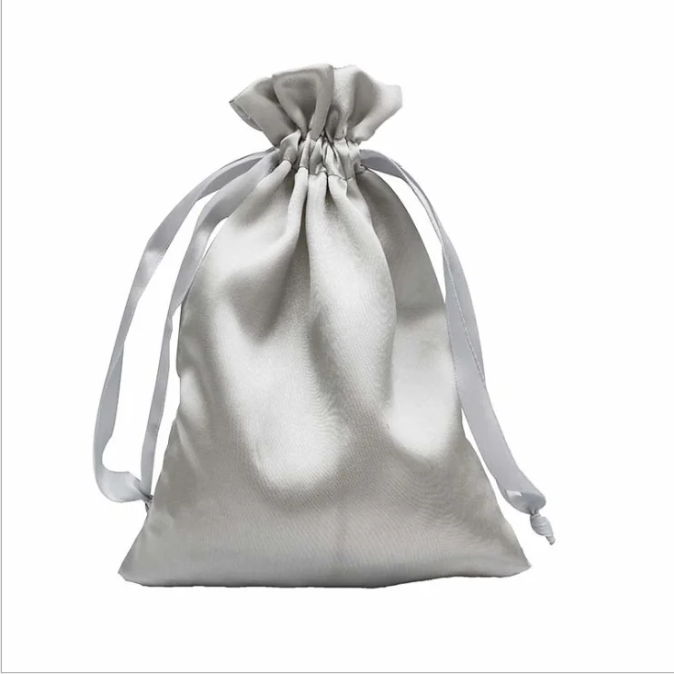 

High Quality Custom Satin Drawstring Necklace Pouch Jewelry Drawstring Bag