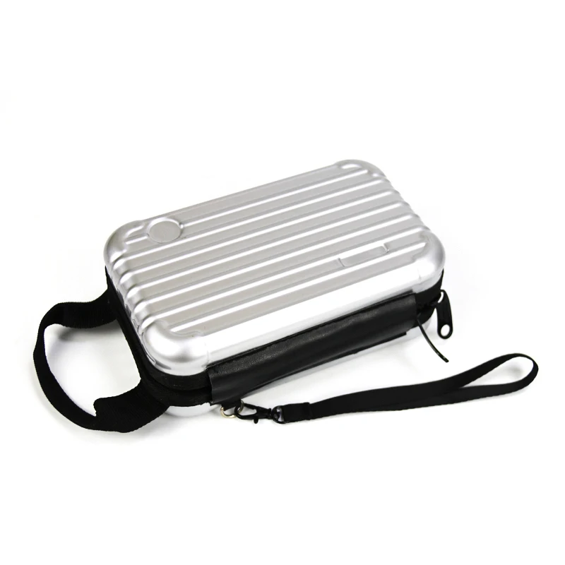 

ABS Power Bank Storage Case Shockproof Waterproof Electronic Protect Case Custom Large Capacity Fashion Portable Charger Case, Silver