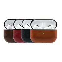 

Shockproof Anti-Drop TPU Leather cover airpods pro case leather for Airpods pro