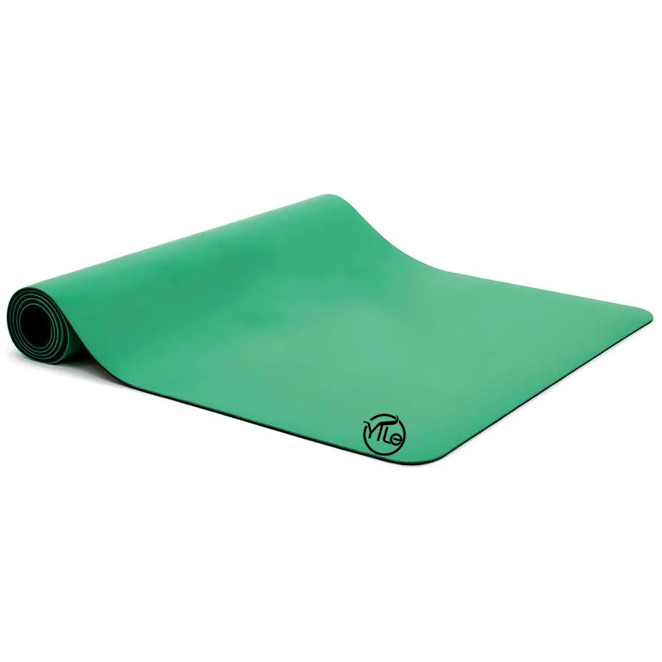 

Eco friendly fitness equipment pu leather natural rubber yoga mat, Customized