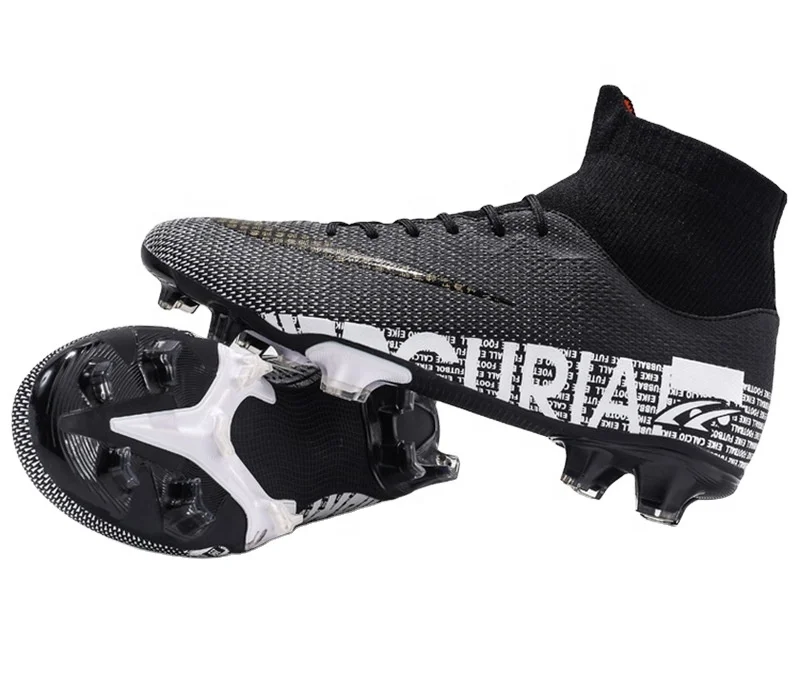 

High Quality High-top Breathable Wear Resisting Soccer Shoes Football Training Soccer Boots for Men