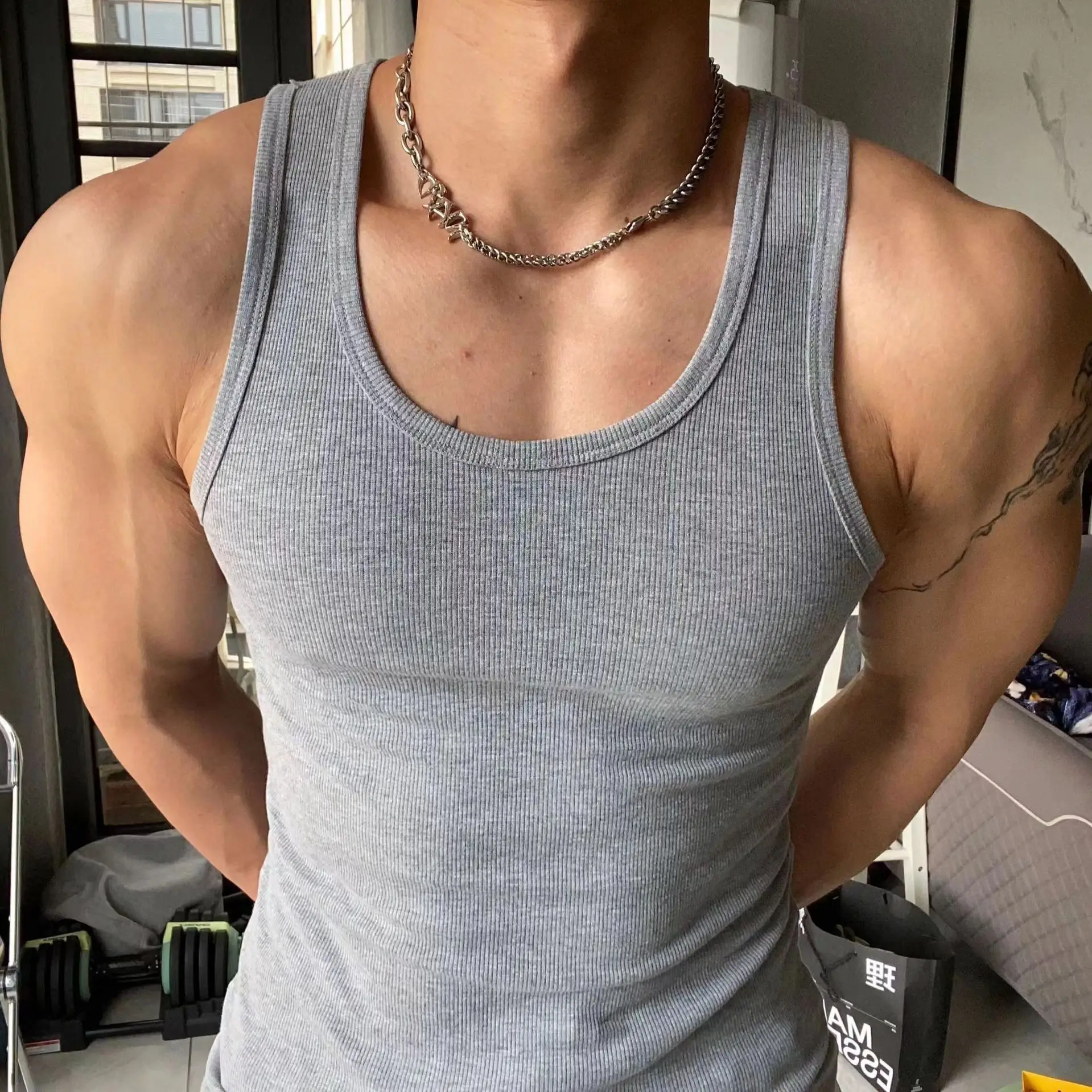 230 GSM Cotton Gym Vest