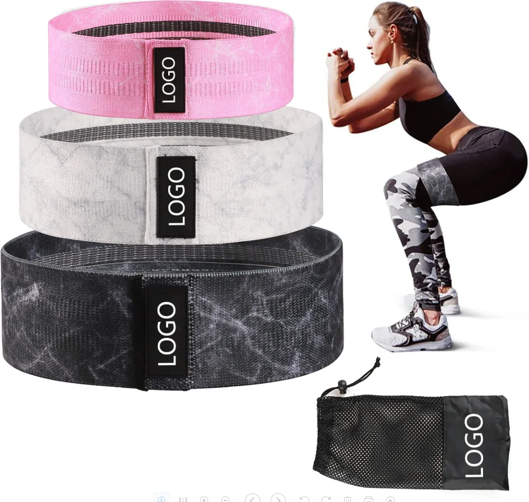 

Amazon Marble Printed Pattern Hip Bands Loop Exercise Fabric Resistance Bands Hip Circle Glute Booty Band, As picture