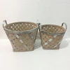Four-joint Small Mini Handmade Round Natural Weave Bamboo fruit basket for wholesale Storage Weaving Carrying Basket ZL044