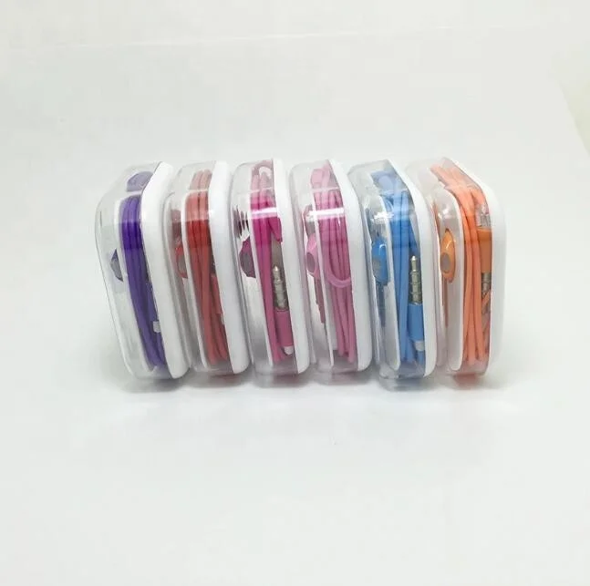 

High Quality Earphone wired For Iphone 6 Headphone 3.5mm Colorful Hi-Fi Wired Earphone Headphone For Android Wire Earphone
