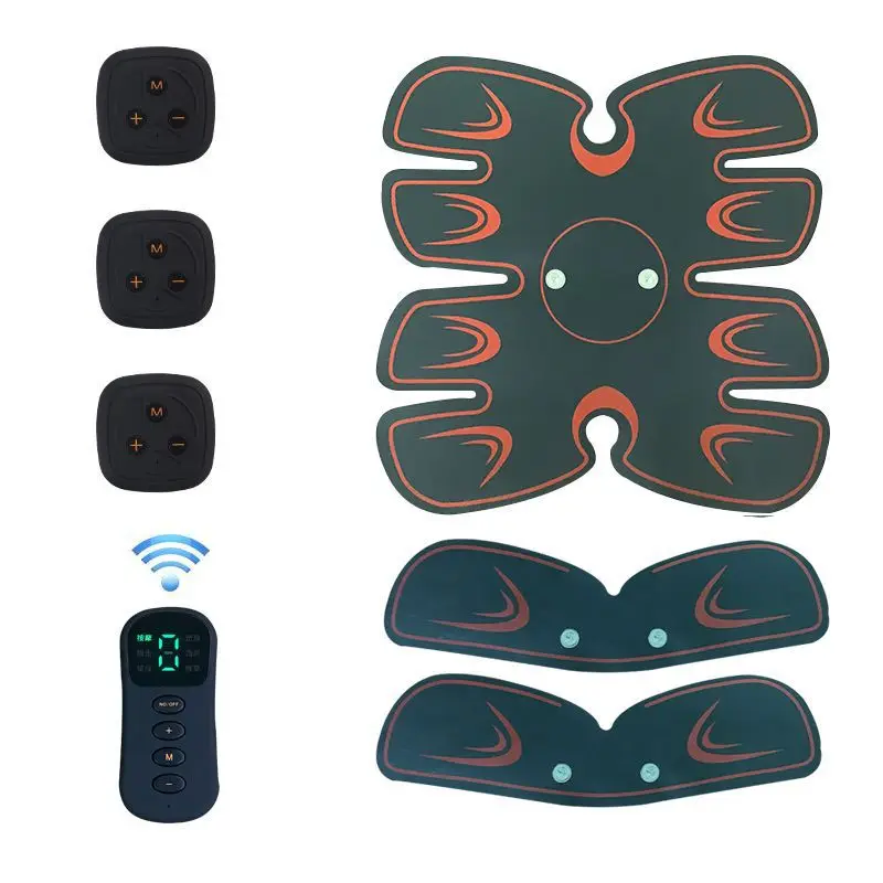 

EMS Smart Remote Control Abdominal Apparatus Easy Weight Loss Body Fat Burner, As photo