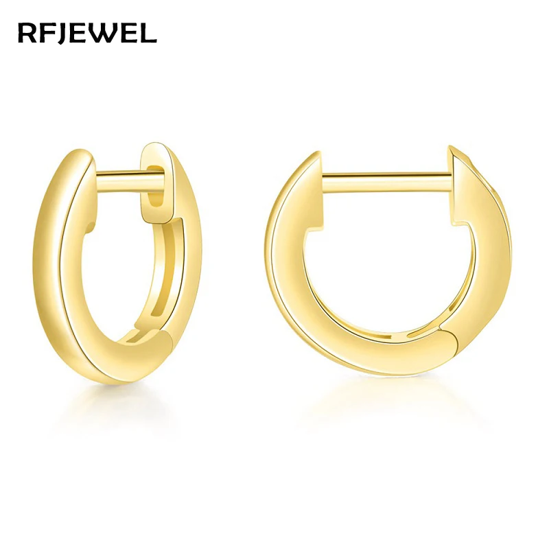 

RFJEWEL INS minimalist zircon micro earring female Euro-American fashion copper gold plated earrings