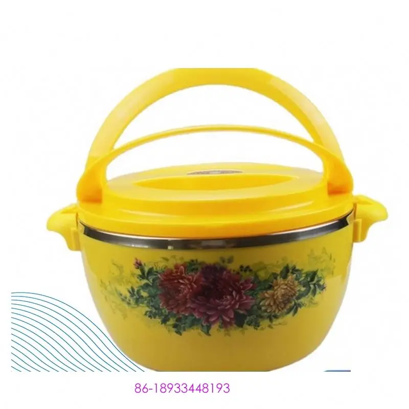 

New Arrival Four Colours 4 PCS Set Thermal Proof Hot Pot Food Warmer Stainless Steel Containers Set