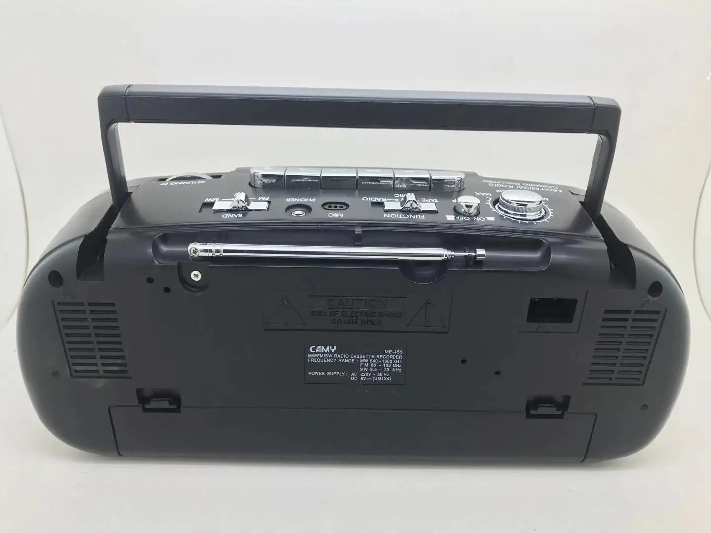 hamson便携式盒式录音机,带fm/am/sw收音机和usb/sd遥控功能