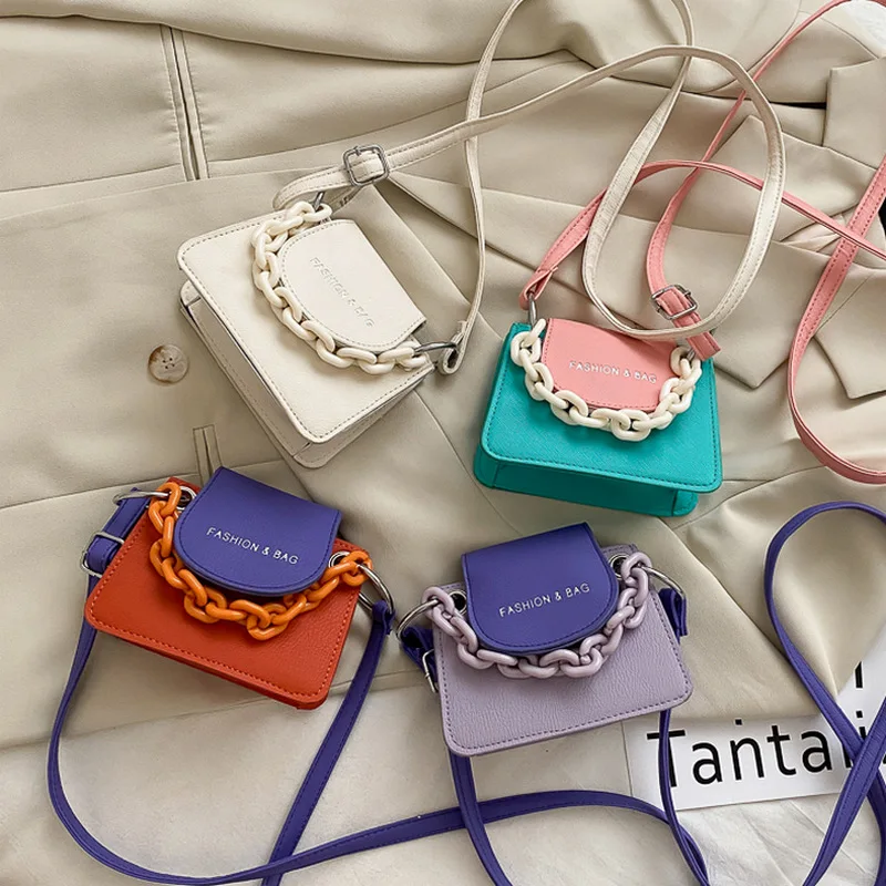 

Ladies mini fashion bags handbags 2020 hot sell trendy messenger bag small square purse wholesale pu shoulder small purses women, Purple,white,blue,orange