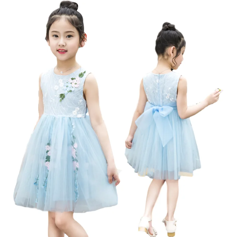 

New fashion high quality cute elegant Printed little kid girl dress