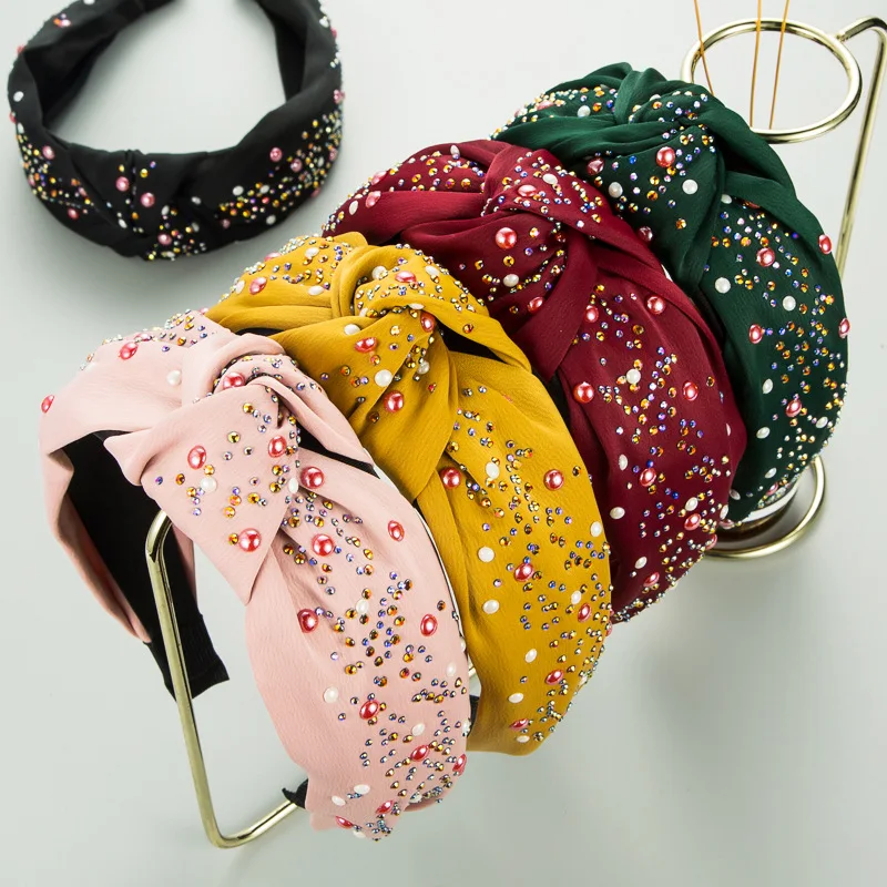 

Korean hot fancy diamond designer new headbands fashion luxury hairband for girls, Picture shows