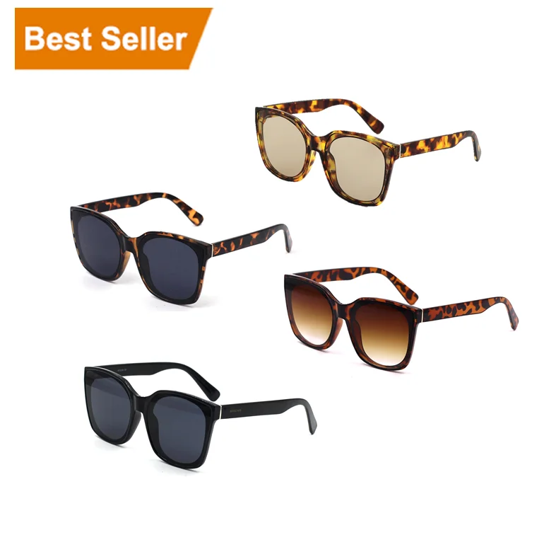 

2021 VIFF HP18951 Custom Logo Big Shades Sun Glasses Lepoard Frame UV400 Glasses Supplier Oversized Tortoiseshell Sunglasses