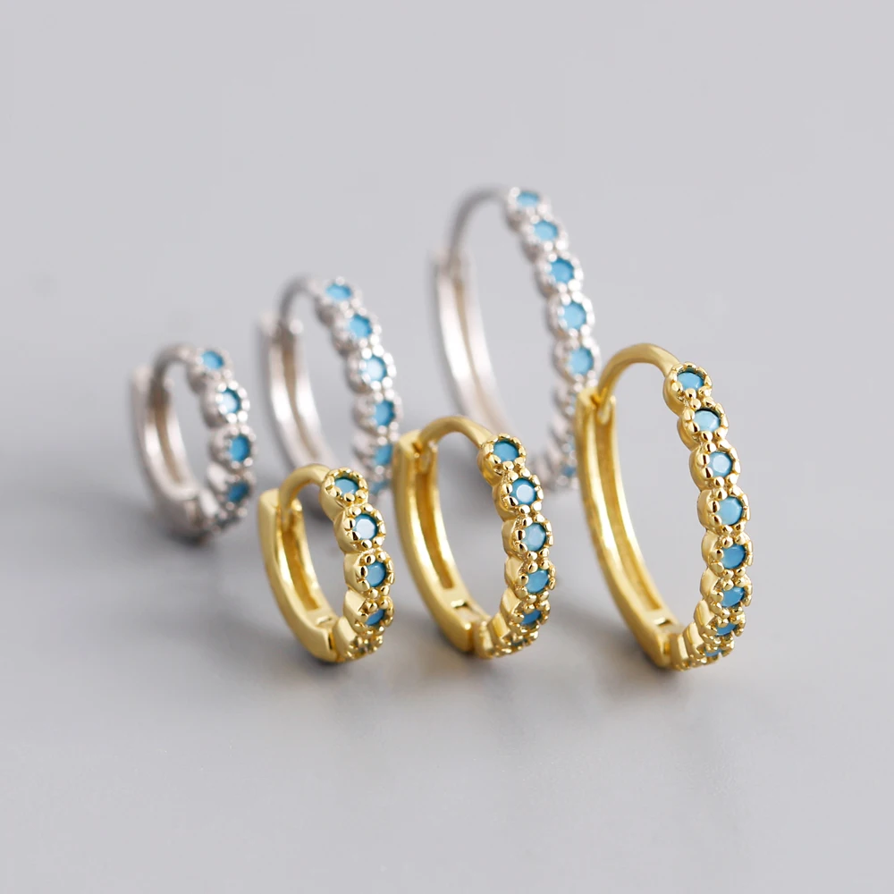 

fashion jewelry 925 silver earrings jewelry 18K gold plated sterling silver hoop earrings for women