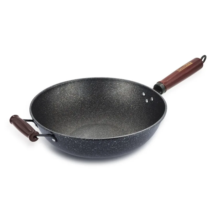 

Premium wok single handle Chinese black non-stick wok wok