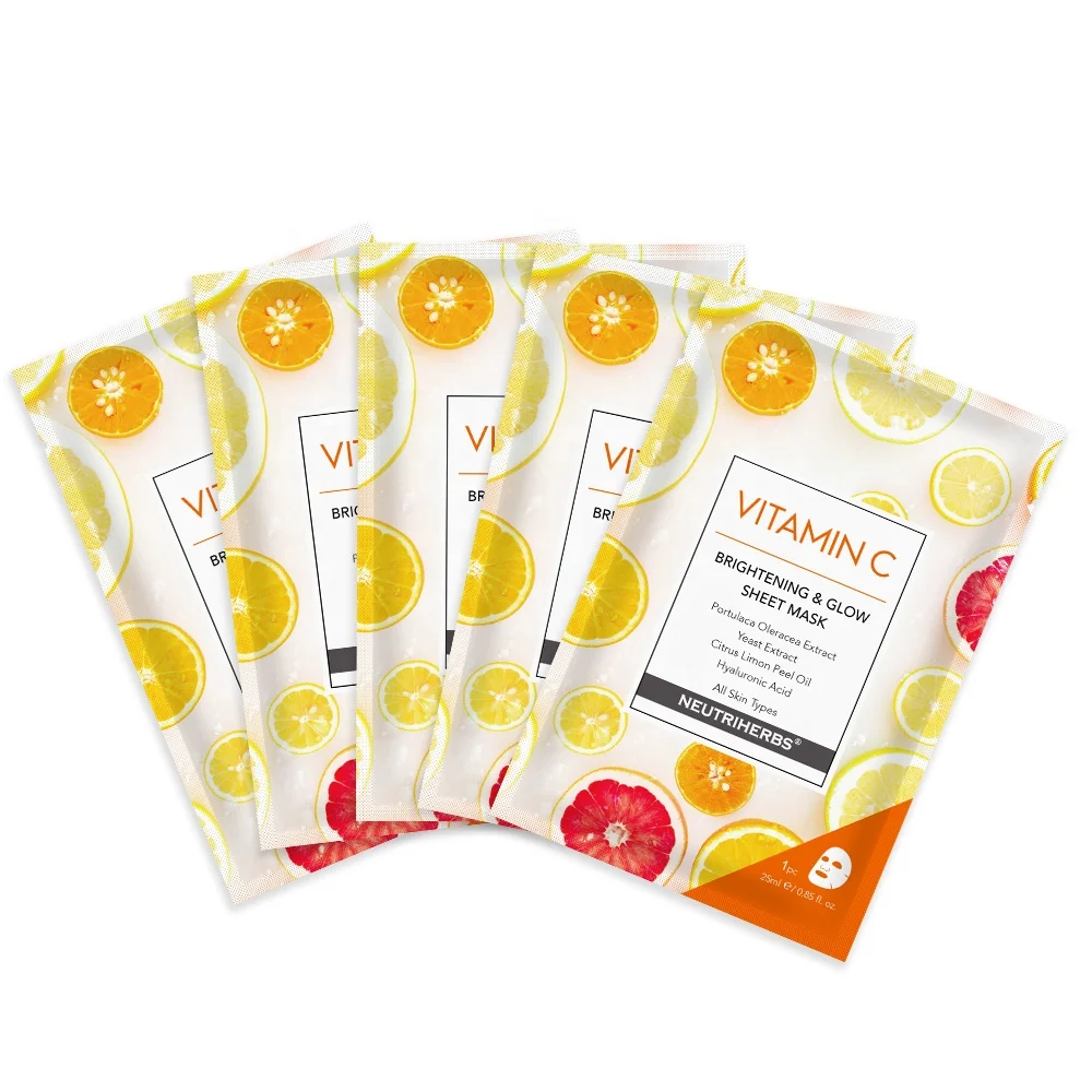 

Private Label Whitening Clean Vitamin Vit C Mask Moisturizing Face Sheet