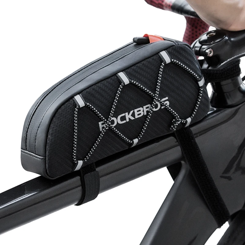 

ROCKBROS Bike Bags Water repellent Reflective Front Top Frame Tube Bag Large Capacity Ultralight Bicycle Bags, Customized