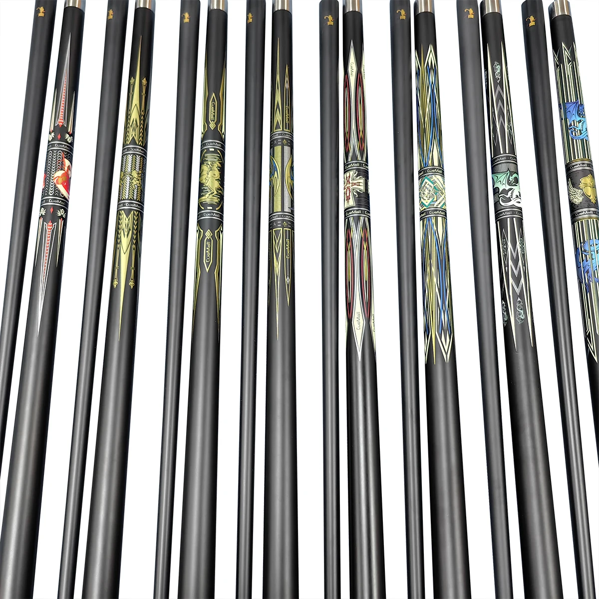 Hot Sell Premium 57 " Stainless Steel Joint Carbon Fiber 13mm 1/2 Billiard Pool Cue Stick