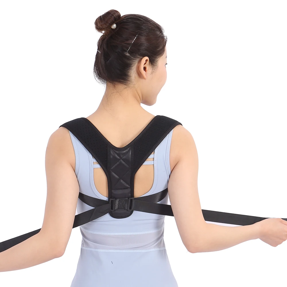 

postural corrector back support home and sport health care medicle, Black