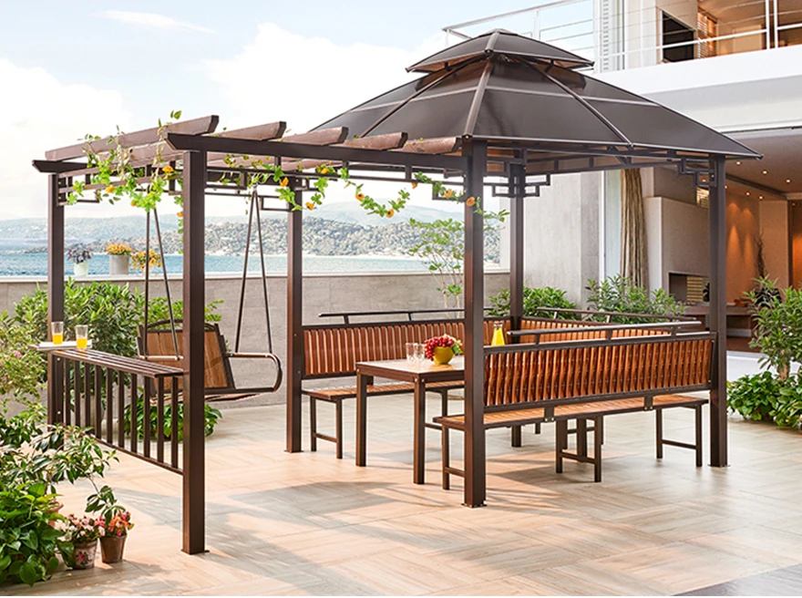 Pvc Column Garden Arches And Arbors With Beam & Grid Chair Garden Arbor