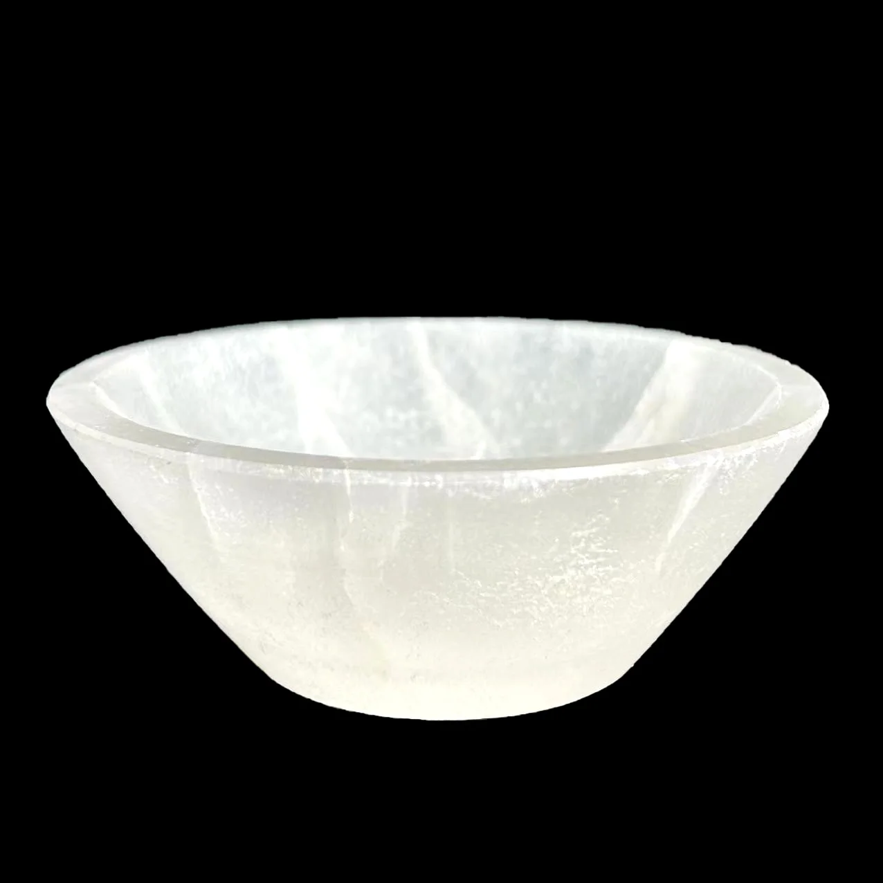 

1 Piece Natural Selenite Bowl Quartz Crystal Bowl Reiki Healing For Gift Home Decoration