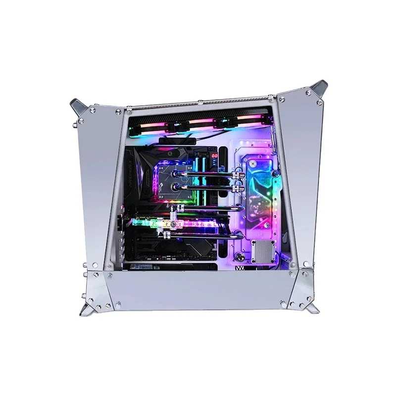 

Bykski Distro Plate For IN WIN TOU1.0 Case Chassis, 360 Radiator Water Cooling Loop Solution, 12V/5V RGB SYN, RGV-INW-TOU1.0-P, Transparent