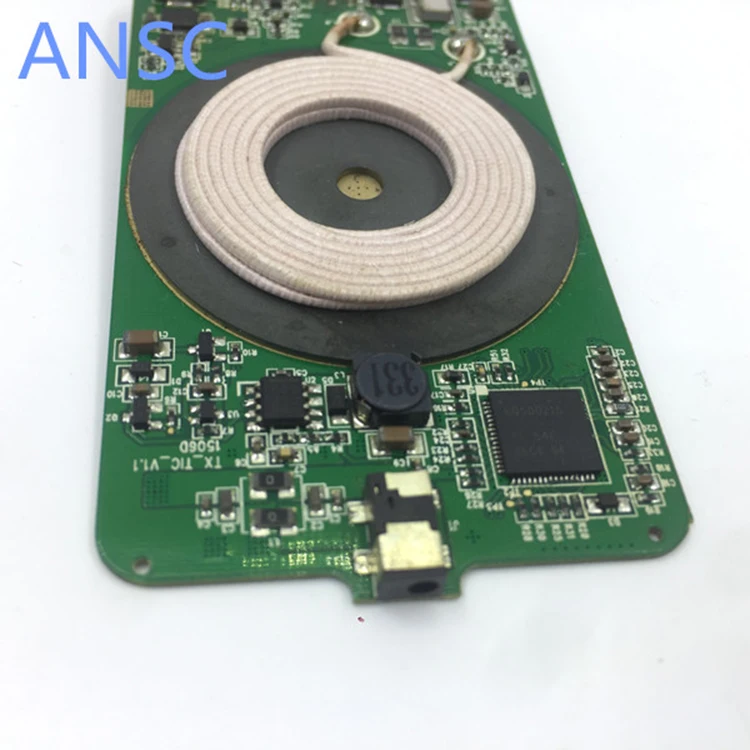 Qi standard smart wireless charging fast circuit wireless charging coil pcb for android