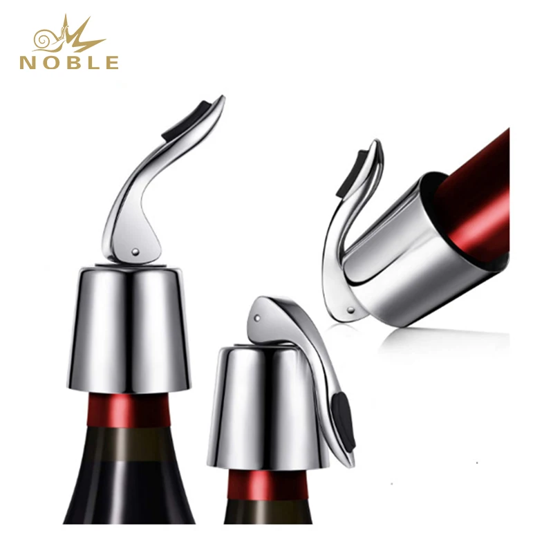 

Amazon Hot Sell Vacuum Stainless Steel Red Wine Bottle Stopper