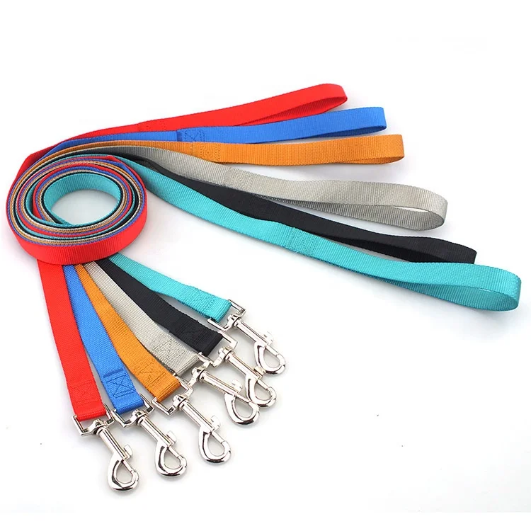 

Strong Durable Nylon 6 Colors Training Rope 1/1.5/2/2.5cm Width Length 120cm Traction Rope Small Large Dog Leashes