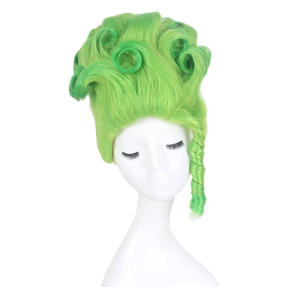 

STfantasy Synthetic wig party green beehive spiral cosplayfestival carnival wig
