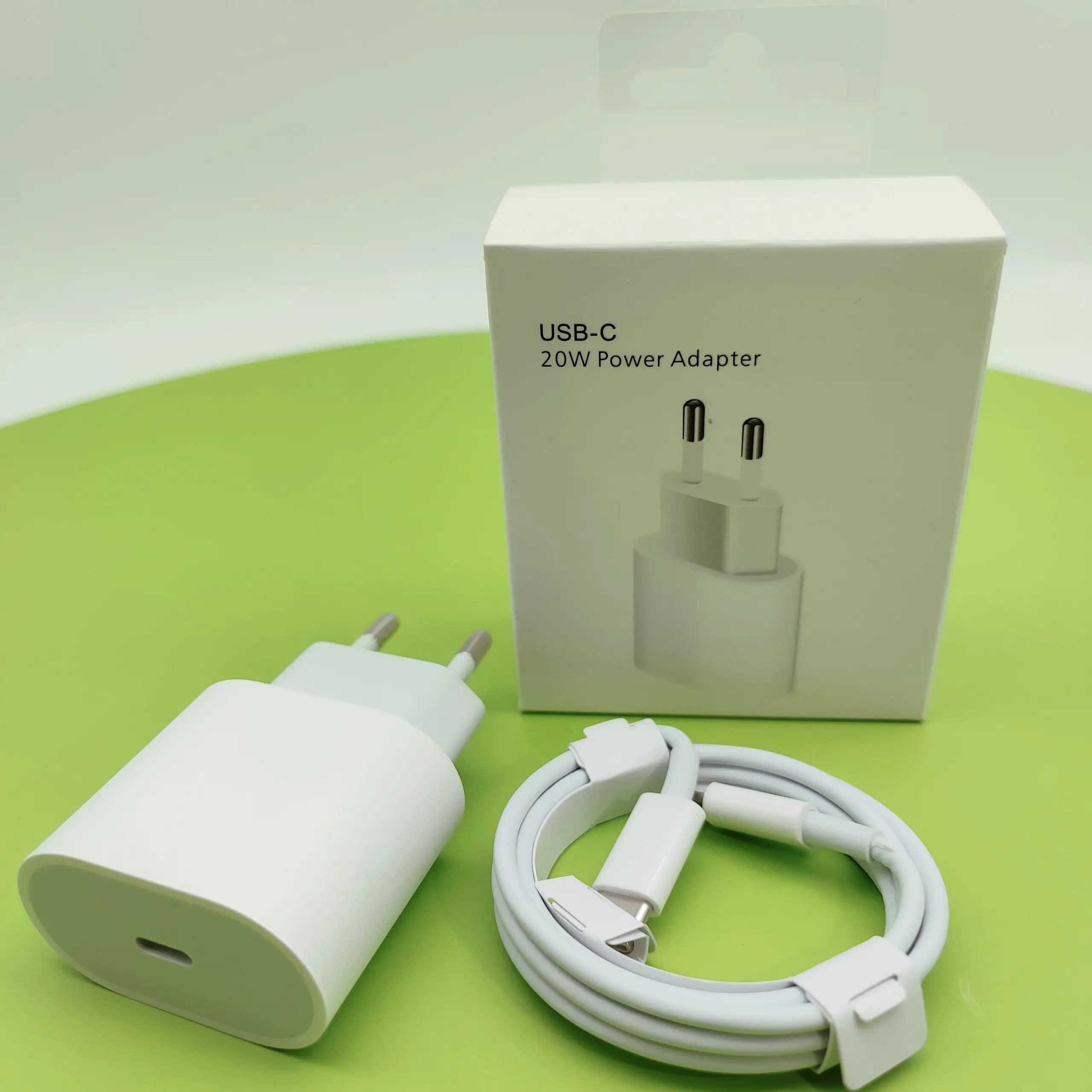 

Chargeur Rapide Secteur Adaptateur USB Mur Charge 1m Type C Cable 18W 20W Rapide Chargeur For Iphone, White