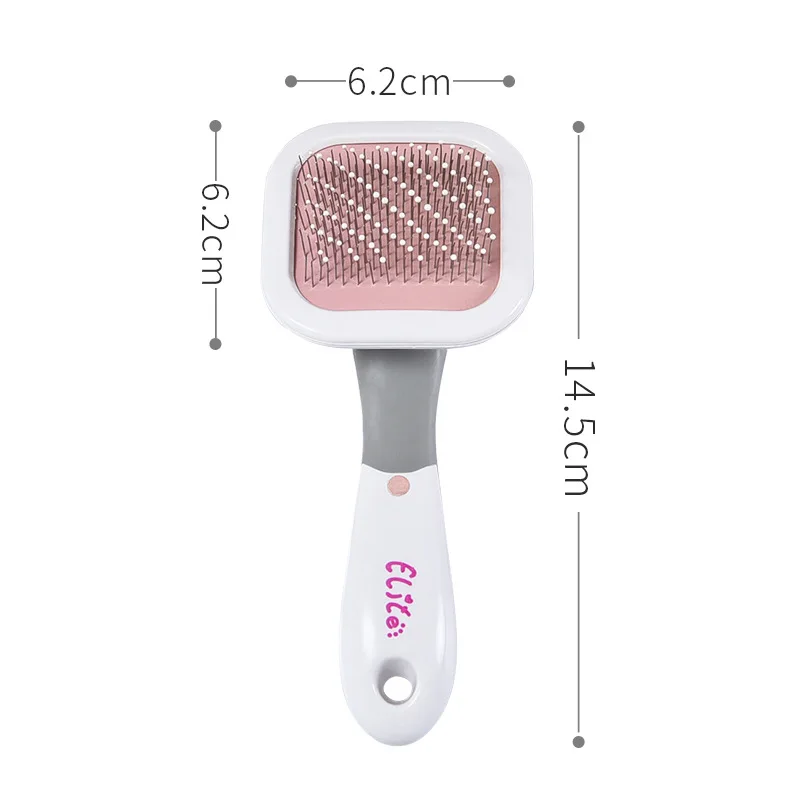 

Removes Tangled Hair Dogs Cats Pet Grooming Tool Self Cleaning Slicker Brush Self Cleaning Pet Hair Remover Comb Pet Supplies