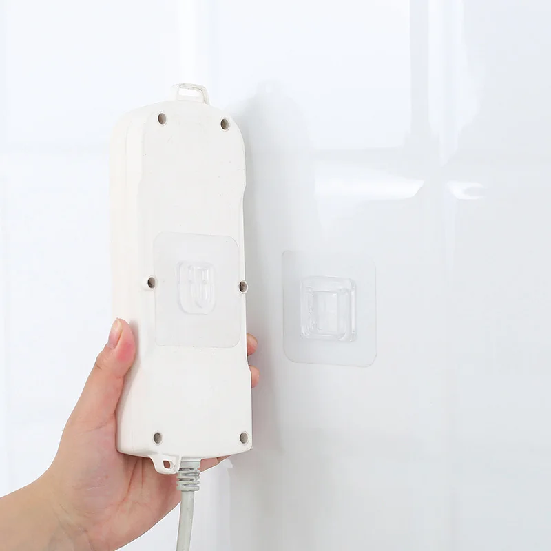 

Wall Hooks Hanger Transparent Suction Cup Sucker Wall Storage Holder For Kitchen Bathroom Double-Sided Adhesive Wall Hooks