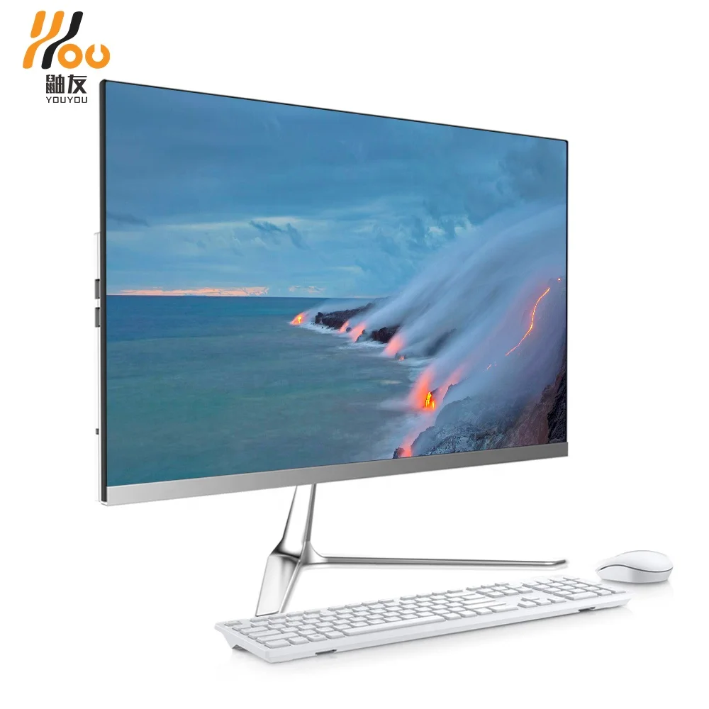 

22 inch All in One Desktop Computer Wholesale Price from Factory Directly Latest Design Hard Drive Ssd+Hdd