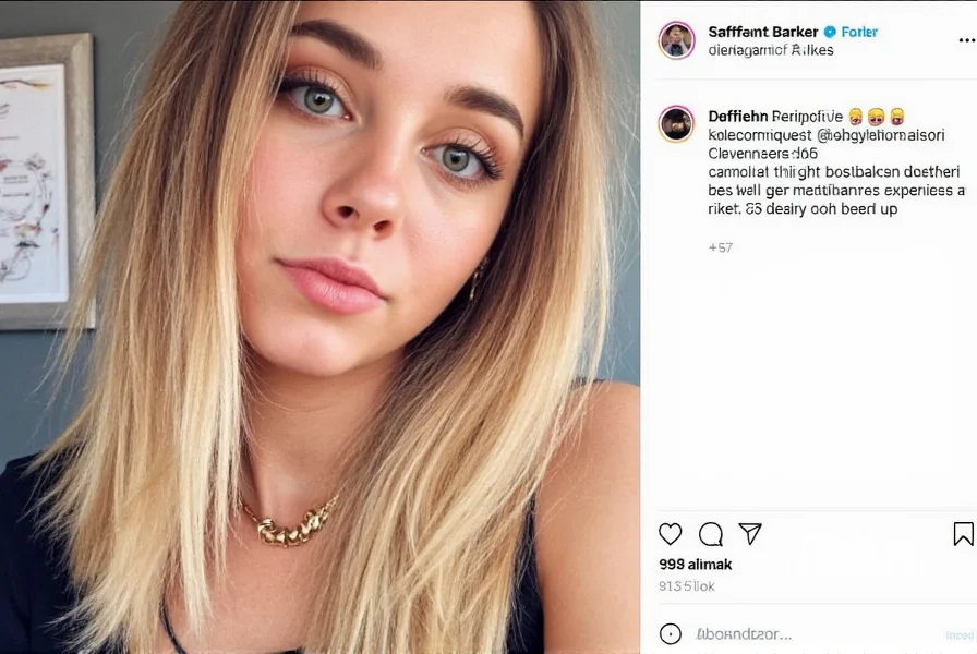 Saffron Barker creating YouTube video content, sitting at makeup vanity with professional lighting setup