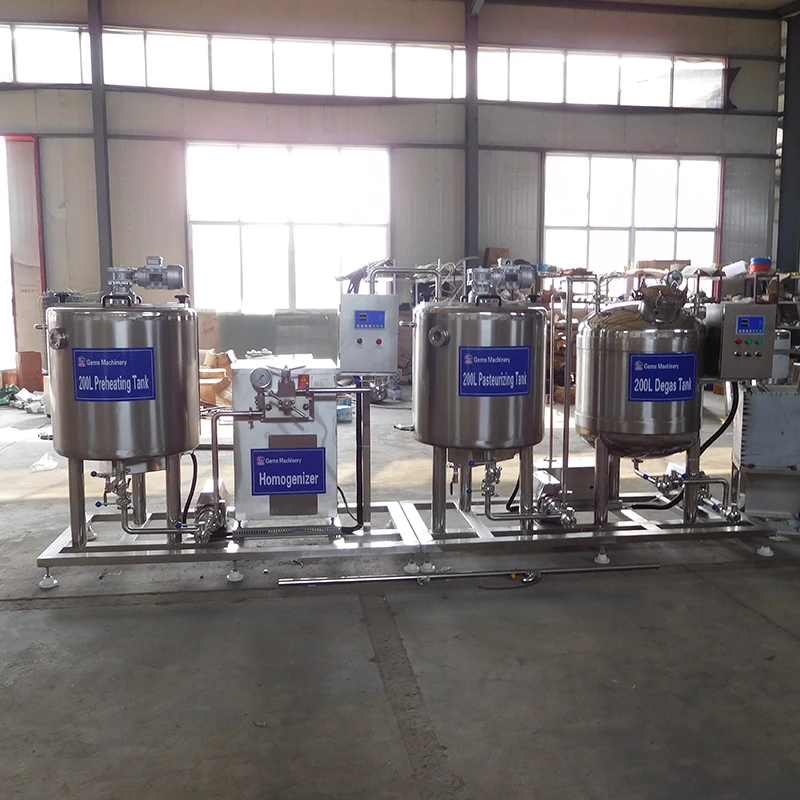 
High quality pasteurizer machine for milk / milk pasteurizer and homogenizer 