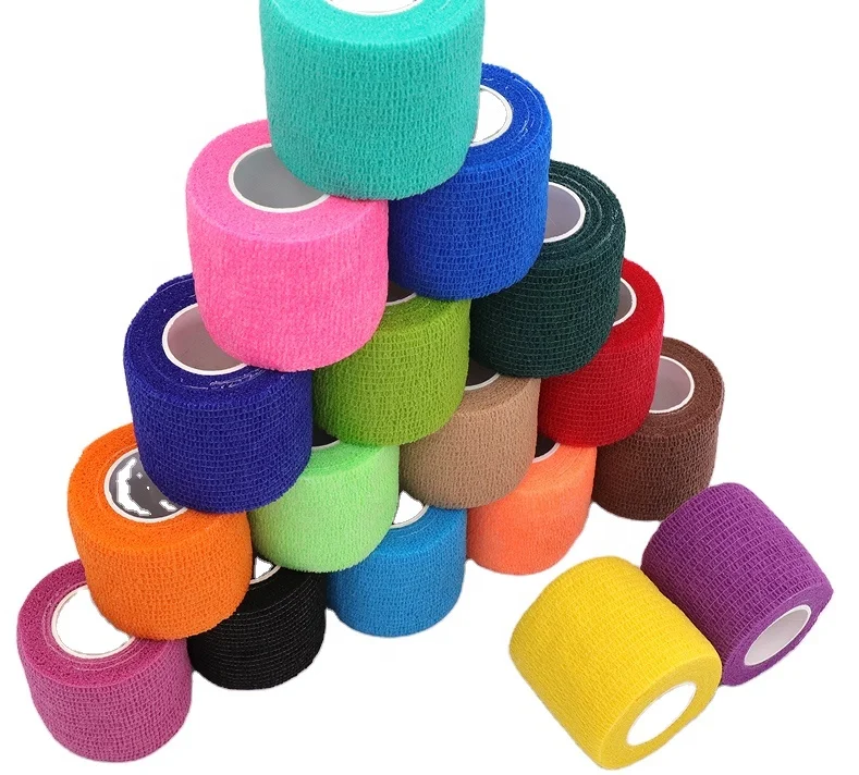 

TY Colorful Bandage Sports Wrap Self-adhesive Elastic Sports Protective Knee Shoulder General Sports Accessories