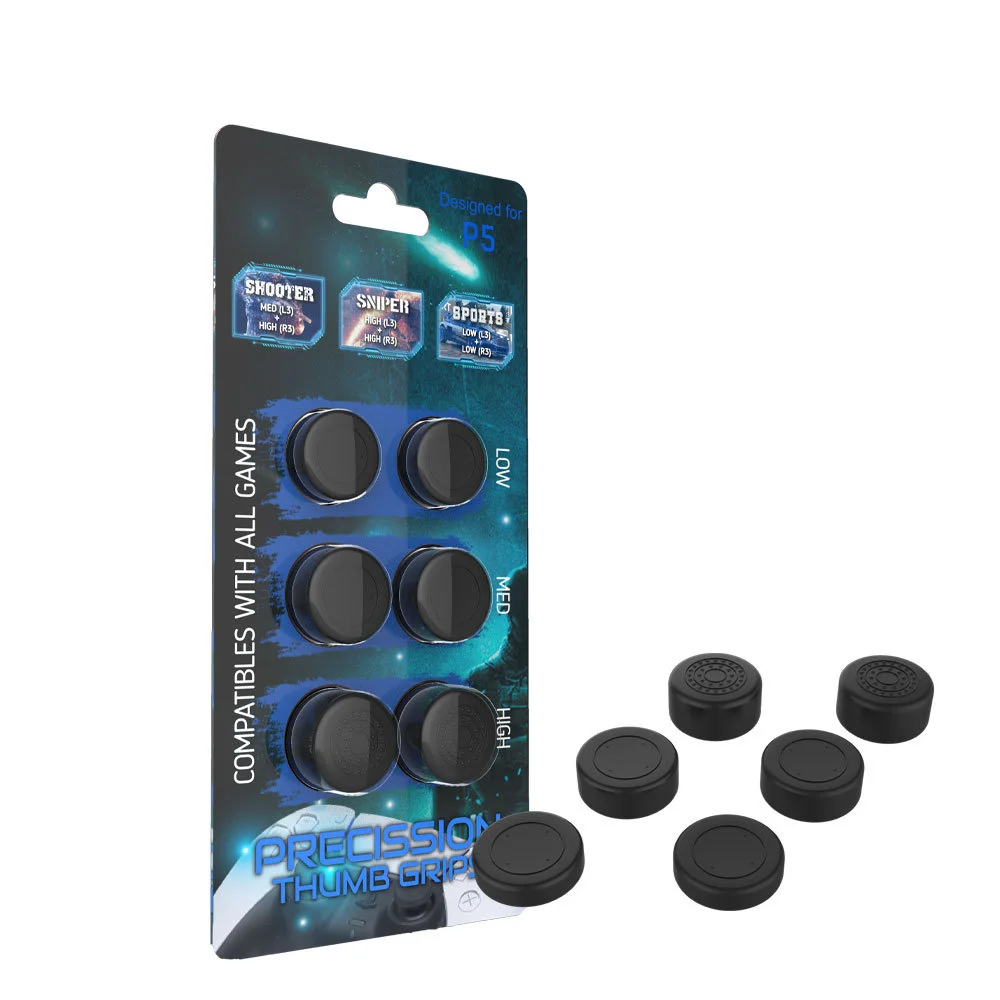 

wholesale Black Colors PS5 Silicon Analog Extenders Thumbstick Grips Cover for PS4 ps5 Dualshock Controller Joystick