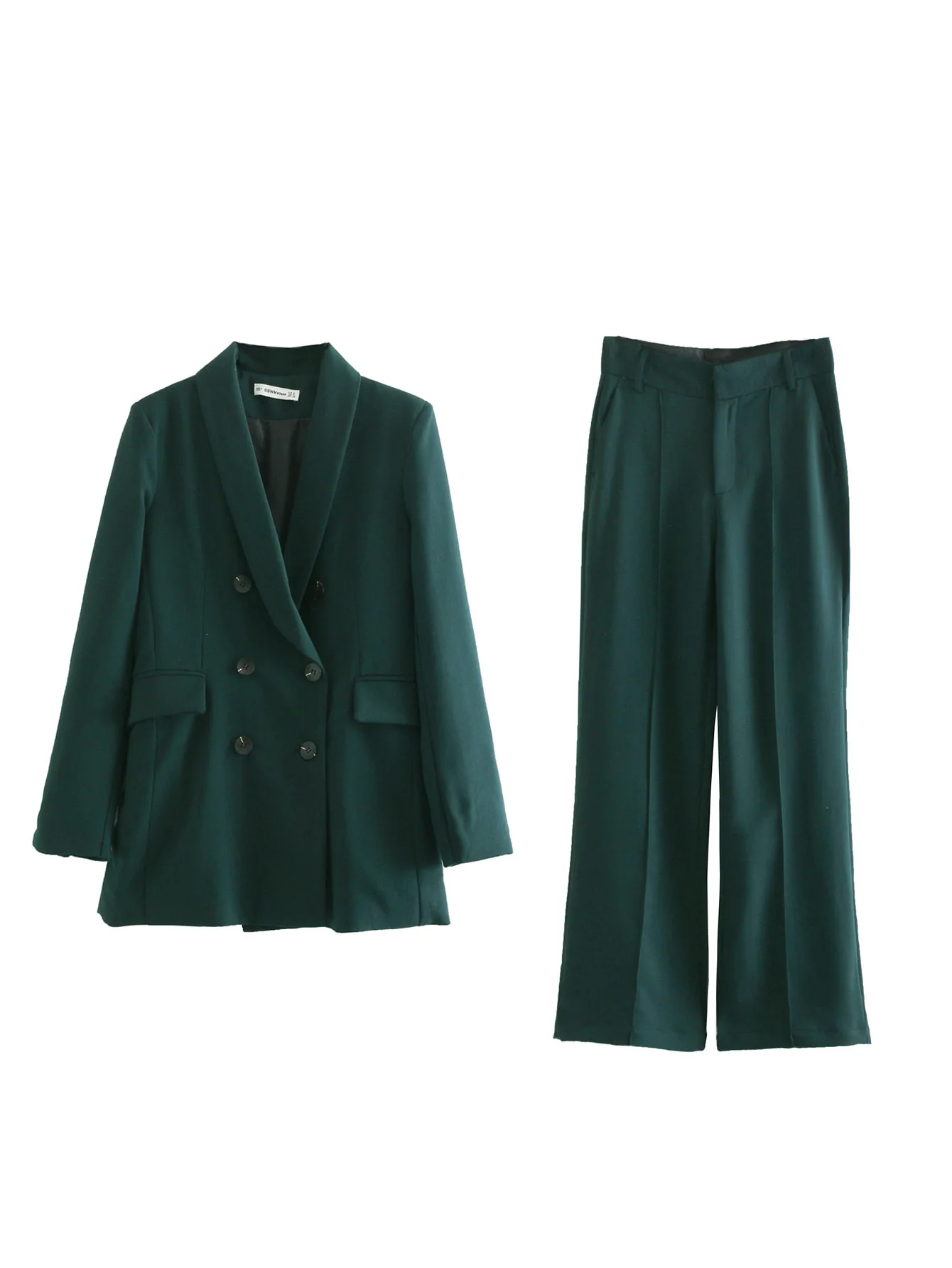 Factory Wholesale Yellow Double Breasted Women Business Dresses Suits