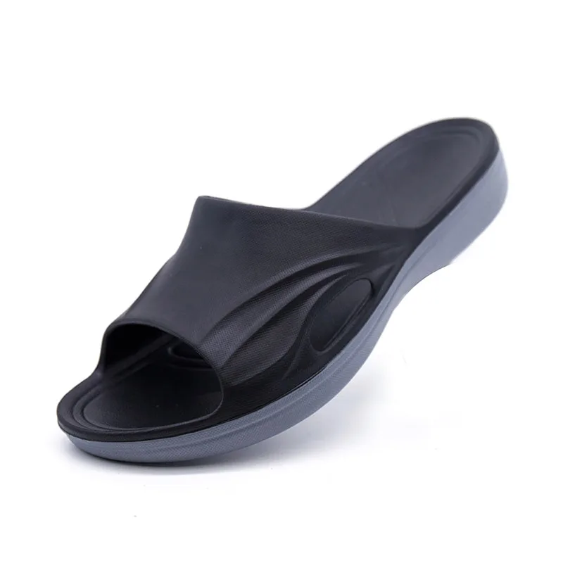 

Men Slippers Shoes Summer Soft Footwear Fashion Male Water Shoes Slides Outdoor Rubber Flat Men Sandals Beach Shoes Size 40-49