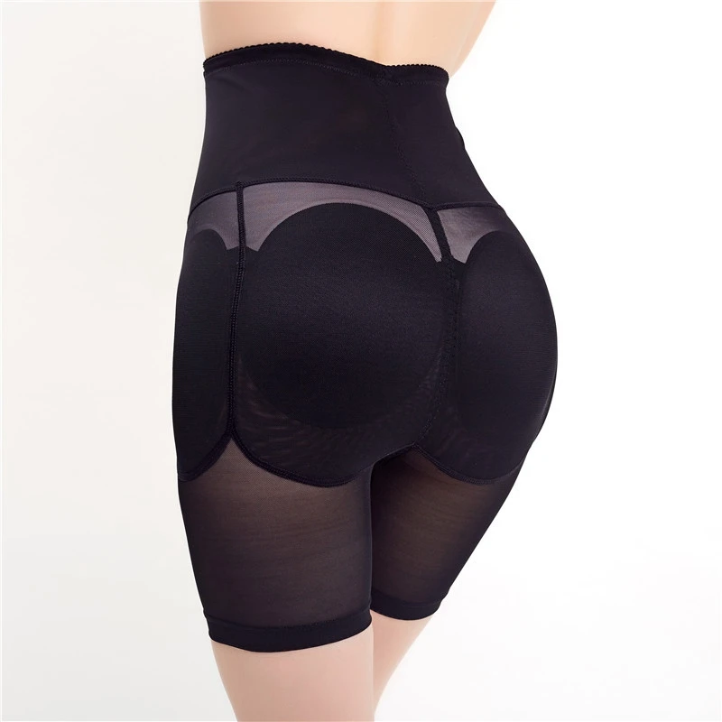 

Plus Size Women Slimming Under Hip Pad High Waist Trainer Body Shaper Mesh Thin Shapewear Butt Lifter Control Panties