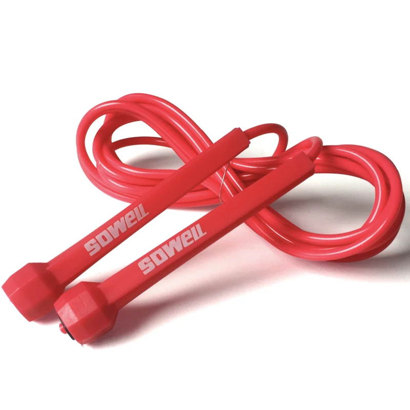 Gym Equipment Long neck Customized Logo Print Skipping Jump Rope with plastic handle Fitness Exercises