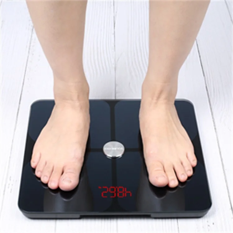 

Digital body weoght scale 30 cm x 30 cm smart fat bmi scale smart digital bathroom wireless weight scale