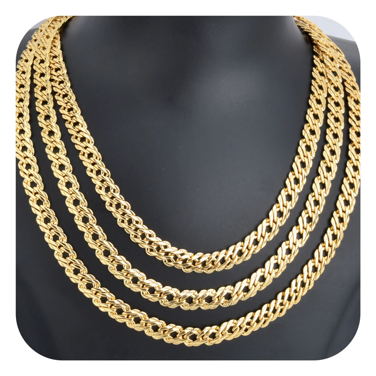 

Zeadear jewelry Italy 750 18k gold plated chain necklace wholesale jewelry making