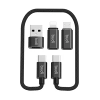 

Wholesale custom 8in1usb charger multi micro phone usb converter type c charging cable with Sim card Tray Eject Pin Phone Holder