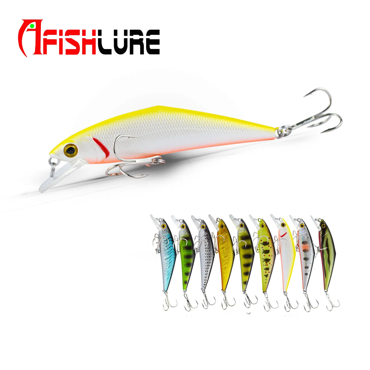 

Manufacturers direct Fishing tackle iscas artificiais Minnow lures 63mm/7.8g HL11sea fishing freshwater pike swimbait, 9 colors for choice